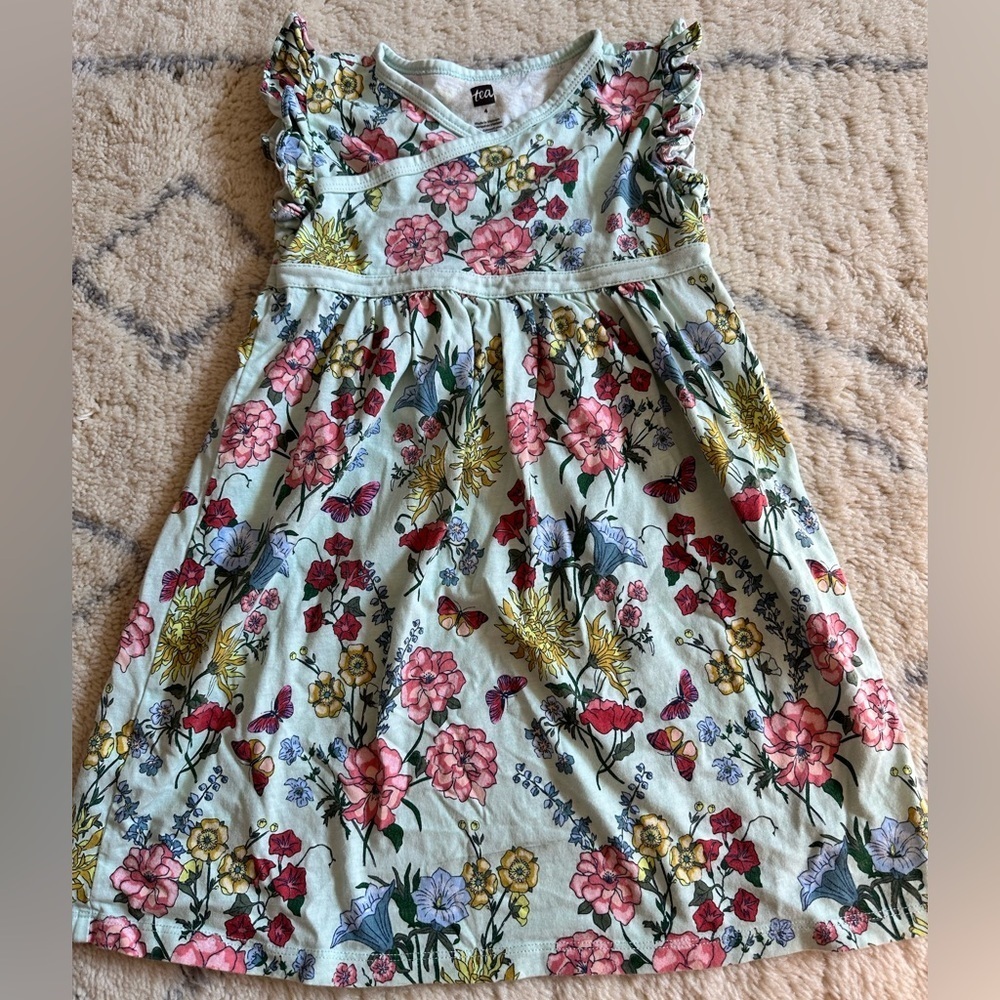 Tea Collection Multicolor Floral Dress